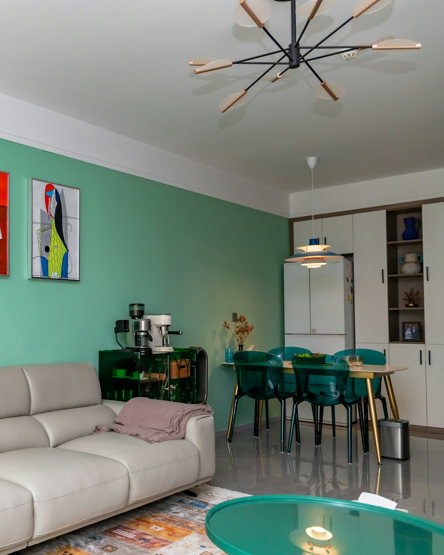 Living room painted with Asian Paints interior emulsion